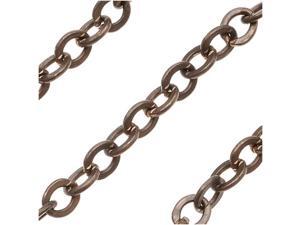 Vintaj Natural Brass Chain 3.5X4 Flat Cable By The Foot Vintaj Natural Brass Chain 3.5X4 Flat Cable By The Foot