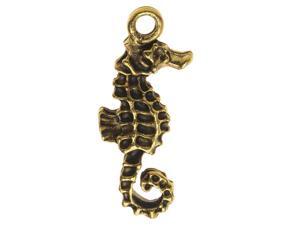 Nunn Design Charm, 10x23mm Seahorse, 1 Piece, Antiqued Gold Nunn Design Charm, 10x23mm Seahorse, 1 Piece, Antiqued Gold