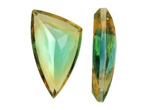 Vintage Swarovski Crystal Flatback Stone, Triangle 18x25mm, 1 Pc., Green/Yellow Vintage Swarovski Crystal Flatback Stone, Triangle 18x25mm, 1 Pc., Green/Yellow