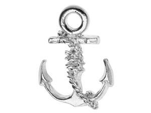 Nunn Design Charm, 12.5x18mm Nautical Anchor, 1 Piece, Bright Silver Nunn Design Charm, 12.5x18mm Nautical Anchor, 1 Piece, Bright Silver