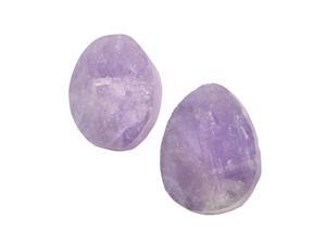 Lavender Amethyst Gemstone Beads, Rough Ovals 15x24mm, 4 Pieces, Light Purple Lavender Amethyst Gemstone Beads, Rough Ovals 15x24mm, 4 Pieces, Light Purple
