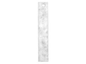 Nunn Design Blank Flat Tag, Hammered Rectangle 7.5x44.5mm, 1 Pc, Antiqued Silver Nunn Design Blank Flat Tag, Hammered Rectangle 7.5x44.5mm, 1 Pc, Antiqued Silver