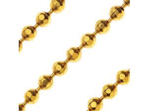 Nunn Design Bulk Chain, Faceted Ball 2mm, 1 Foot, Antiqued Gold Nunn Design Bulk Chain, Faceted Ball 2mm, 1 Foot, Antiqued Gold