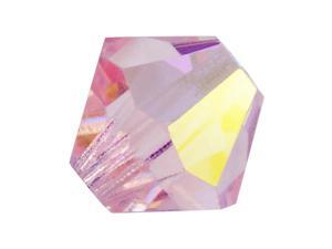 Czech Crystal Bicone Beads 6mm 'Light Rose AB' (20) Czech Crystal Bicone Beads 6mm 'Light Rose AB' (20)