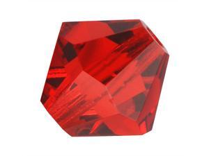 Preciosa Czech Crystal Bicone Beads 8mm Lt Siam Red (8) Preciosa Czech Crystal Bicone Beads 8mm Lt Siam Red (8)