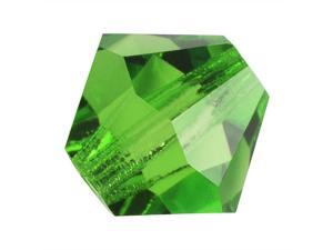 Czech Crystal Bicone Beads 8mm 'Peridot' Green (8) Czech Crystal Bicone Beads 8mm 'Peridot' Green (8)