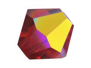Preciosa Czech Crystal Bicone Beads 4mm 'Siam AB' (50) Preciosa Czech Crystal Bicone Beads 4mm 'Siam AB' (50)