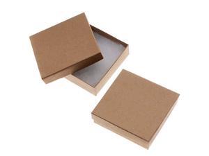 Kraft Brown Square Cardboard Jewelry Boxes 3.5 x 3.5 x 1 Inches (100) Kraft Brown Square Cardboard Jewelry Boxes 3.5 x 3.5 x 1 Inches (100)