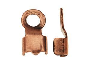 Nunn Design Foldover Crimp Ends, For Finishing Cords 4.5mm, 6 Pcs, Copper Plated Nunn Design Foldover Crimp Ends, For Finishing Cords 4.5mm, 6 Pcs, Copper Plated