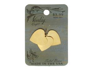 Vintaj Vogue Stamping Blanks, Heart with Loop 20mm, 3 Pieces, Brass Vintaj Vogue Stamping Blanks, Heart with Loop 20mm, 3 Pieces, Brass