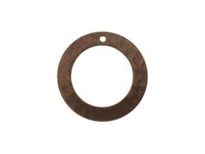Vintaj Natural Brass, Tiny Hammered Ring 19mm Diameter, 1 Piece Vintaj Natural Brass, Tiny Hammered Ring 19mm Diameter, 1 Piece