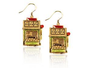Slot Machine Charm Earrings in Gold Slot Machine Charm Earrings in Gold