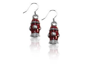 Fire Hydrant Charm Earrings in Silver Fire Hydrant Charm Earrings in Silver