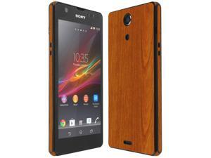 Skinomi Light Wood Full Body Skin+Screen Protector Cover for Sony Xperia ZR Skinomi Light Wood Full Body Skin+Screen Protector Cover for Sony Xperia ZR