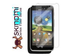 Skinomi Carbon Fiber Black Phone Skin+Screen Protector for Motorola Atrix HD Skinomi Carbon Fiber Black Phone Skin+Screen Protector for Motorola Atrix HD
