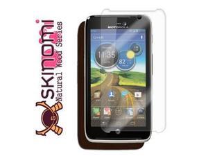 Skinomi Phone Skin Dark Wood Cover+Clear Screen Protector for Motorola Atrix HD Skinomi Phone Skin Dark Wood Cover+Clear Screen Protector for Motorola Atrix HD
