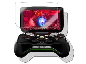 Skinomi Carbon Fiber Silver Skin+Screen Protector Film for NVIDIA Project Shield Skinomi Carbon Fiber Silver Skin+Screen Protector Film for NVIDIA Project Shield
