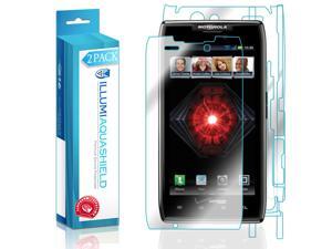 Motorola Droid Razr Maxx Screen Protector + Back Cover (2-Pack), ILLUMI AquaShield Full Coverage Back + Front Screen Protector for Motorola Droid Razr Maxx HD Clear Anti-Bubble Film Lifetime Warranty Motorola Droid Razr Maxx Screen Protector + Back Cover (2-Pack), ILLUMI AquaShield Full Coverage Back + Front Screen Protector for Motorola Droid Razr Maxx HD Clear Anti-Bubble Film Lifetime Warranty