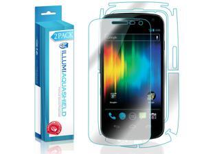 Samsung Galaxy Nexus Screen Protector + Back Cover (2-Pack), ILLUMI AquaShield Full Coverage Back and Front Screen Protector for Samsung Galaxy Nexus HD Clear Anti-Bubble Film - Lifetime Warranty Samsung Galaxy Nexus Screen Protector + Back Cover (2-Pack), ILLUMI AquaShield Full Coverage Back and Front Screen Protector for Samsung Galaxy Nexus HD Clear Anti-Bubble Film - Lifetime Warranty