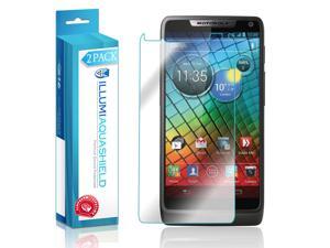 Motorola Droid Razr M Screen Protector (Motorola Luge)(2-Pack), ILLUMI AquaShield Full Coverage Screen Protector for Motorola Droid Razr M HD Clear Anti-Bubble Film - Lifetime Warranty Motorola Droid Razr M Screen Protector (Motorola Luge)(2-Pack), ILLUMI AquaShield Full Coverage Screen Protector for Motorola Droid Razr M HD Clear Anti-Bubble Film - Lifetime Warranty