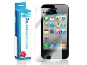 iPhone 4 Screen Protector (2-Pack), ILLUMI AquaShield Full Coverage Screen Protector for iPhone 4 HD Clear Anti-Bubble Film - Lifetime Warranty iPhone 4 Screen Protector (2-Pack), ILLUMI AquaShield Full Coverage Screen Protector for iPhone 4 HD Clear Anti-Bubble Film - Lifetime Warranty