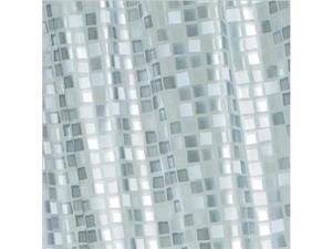 Croydex AE543440YW Mosaic Shower Curtain, Silver Croydex AE543440YW Mosaic Shower Curtain, Silver