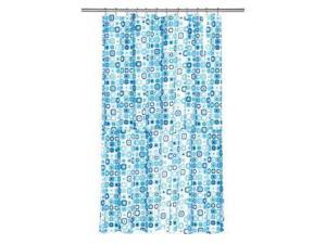 Croydex Shower Curtain in Geo Mosaic Blue Croydex Shower Curtain in Geo Mosaic Blue
