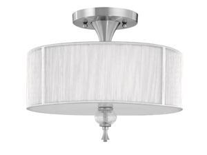 World Imports 8273-37 Bayonne Clct 3-Lgt Semi-Flush Ceiling Fixture, Brush Nickel World Imports 8273-37 Bayonne Clct 3-Lgt Semi-Flush Ceiling Fixture, Brush Nickel