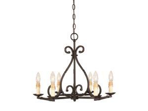 World Imports 61817-42 Rennes Clct 6-Lgt Chandelier, Rust World Imports 61817-42 Rennes Clct 6-Lgt Chandelier, Rust