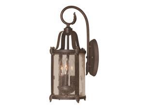 World Imports 1692-89 Old Sturbridge Clct 3-Lgt Outdoor Wall Lantern, Bronze World Imports 1692-89 Old Sturbridge Clct 3-Lgt Outdoor Wall Lantern, Bronze