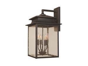 World Imports 9107-42 Sutton Clct 4-Lgt Outdoor Wall Sconce, Rust World Imports 9107-42 Sutton Clct 4-Lgt Outdoor Wall Sconce, Rust