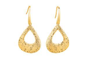 Mesh Textile Inspired Dangle Earrings In 14K Gold Mesh Textile Inspired Dangle Earrings In 14K Gold