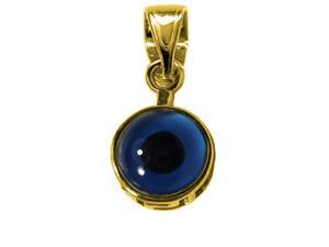 Sterling Silver - 18 Karat Gold Overlay Plated Evil Eye Pendant Sterling Silver - 18 Karat Gold Overlay Plated Evil Eye Pendant