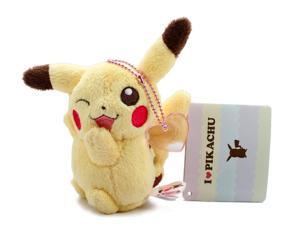 Pokemon I love Pikachu Ball Chain Plush - 47433 - 4.5" Pikachu Pink Heart Pokemon I love Pikachu Ball Chain Plush - 47433 - 4.5" Pikachu Pink Heart