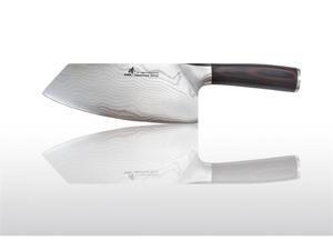 Zhen Japanese Damascus VG-10 Vegetable Chopping Knife 7" Zhen Japanese Damascus VG-10 Vegetable Chopping Knife 7"