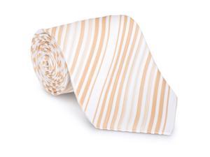 Paolo Davide Men's Woven Beige Striped Tie Paolo Davide Men's Woven Beige Striped Tie