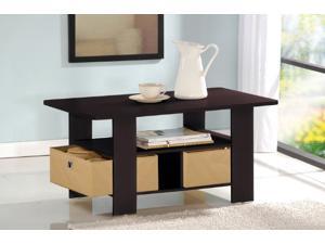 Furinno 11158EX/BR Coffee Table w/Bin Drawer - Espresso/Brown Furinno 11158EX/BR Coffee Table w/Bin Drawer - Espresso/Brown