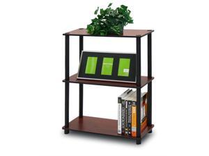 Furinno 10024DC/BK Turn n Tube 3-Tier Compact Multipurpose Shelf Display Rack, Dark Cherry Furinno 10024DC/BK Turn n Tube 3-Tier Compact Multipurpose Shelf Display Rack, Dark Cherry