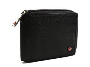 Alpine Swiss Men's Leather Zip Around Wallet ID Card Window Secure Zipper Bifold Alpine Swiss Men's Leather Zip Around Wallet ID Card Window Secure Zipper Bifold