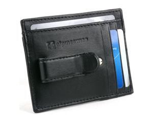 Mens Leather Wallet Money Clip Card Case AlpineSwiss Bifold Trifold Front Pocket Mens Leather Wallet Money Clip Card Case AlpineSwiss Bifold Trifold Front Pocket