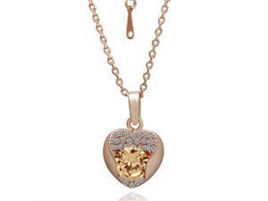 Celine 18K gold plated Rhinestone Crystal Pendant Necklace Rose Gold Celine 18K gold plated Rhinestone Crystal Pendant Necklace Rose Gold