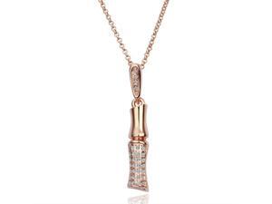 18K Rose Gold Plated SWAROVSKI ELEMENTS Crystal Pendant Necklace 18K Rose Gold Plated SWAROVSKI ELEMENTS Crystal Pendant Necklace