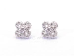 I. M. Jewelry 925 Sterling Silver Simulated Diamond CZ Stud Earring I. M. Jewelry 925 Sterling Silver Simulated Diamond CZ Stud Earring