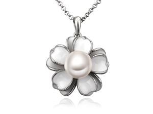 18K gold plated SWAROVSKI ELEMENTS Pendant Necklace White Gold 18K gold plated SWAROVSKI ELEMENTS Pendant Necklace White Gold