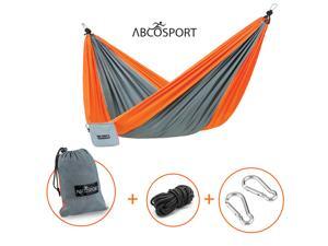 Camping Hammock – Portable Double Strong Nylon Parachute for Traveling, Hiking, Backpacking, Climbing & Outdoor Sleeping – Lightweight - Hammock Straps & Steel Carabiners Included – Easy to Install. Camping Hammock – Portable Double Strong Nylon Parachute for Traveling, Hiking, Backpacking, Climbing & Outdoor Sleeping – Lightweight - Hammock Straps & Steel Carabiners Included – Easy to Install.