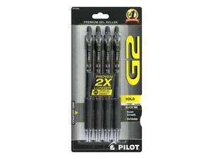 Pilot G2 Premium Gel Roller Pens, Bold Point 1.0mm, Black Ink, 4/Pack Pilot G2 Premium Gel Roller Pens, Bold Point 1.0mm, Black Ink, 4/Pack