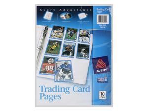 Avery Trading Card Pages, Storage, Acid-Free, Holds 90 Cards, 10/Pack (76016) Avery Trading Card Pages, Storage, Acid-Free, Holds 90 Cards, 10/Pack (76016)