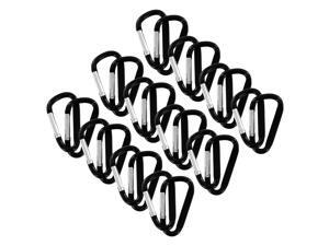 SecureLine 2" Bright Spring Link Carabiner 1/4 in Clip, Pack of 24 - Black SecureLine 2" Bright Spring Link Carabiner 1/4 in Clip, Pack of 24 - Black