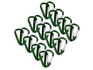 SecureLine 2" Bright Spring Link Carabiner 1/4 in Clip, Pack of 24 - Green SecureLine 2" Bright Spring Link Carabiner 1/4 in Clip, Pack of 24 - Green