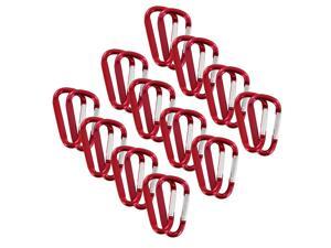 SecureLine 2" Bright Spring Link Carabiner 1/4 in Clip, Pack of 24 - Pink SecureLine 2" Bright Spring Link Carabiner 1/4 in Clip, Pack of 24 - Pink